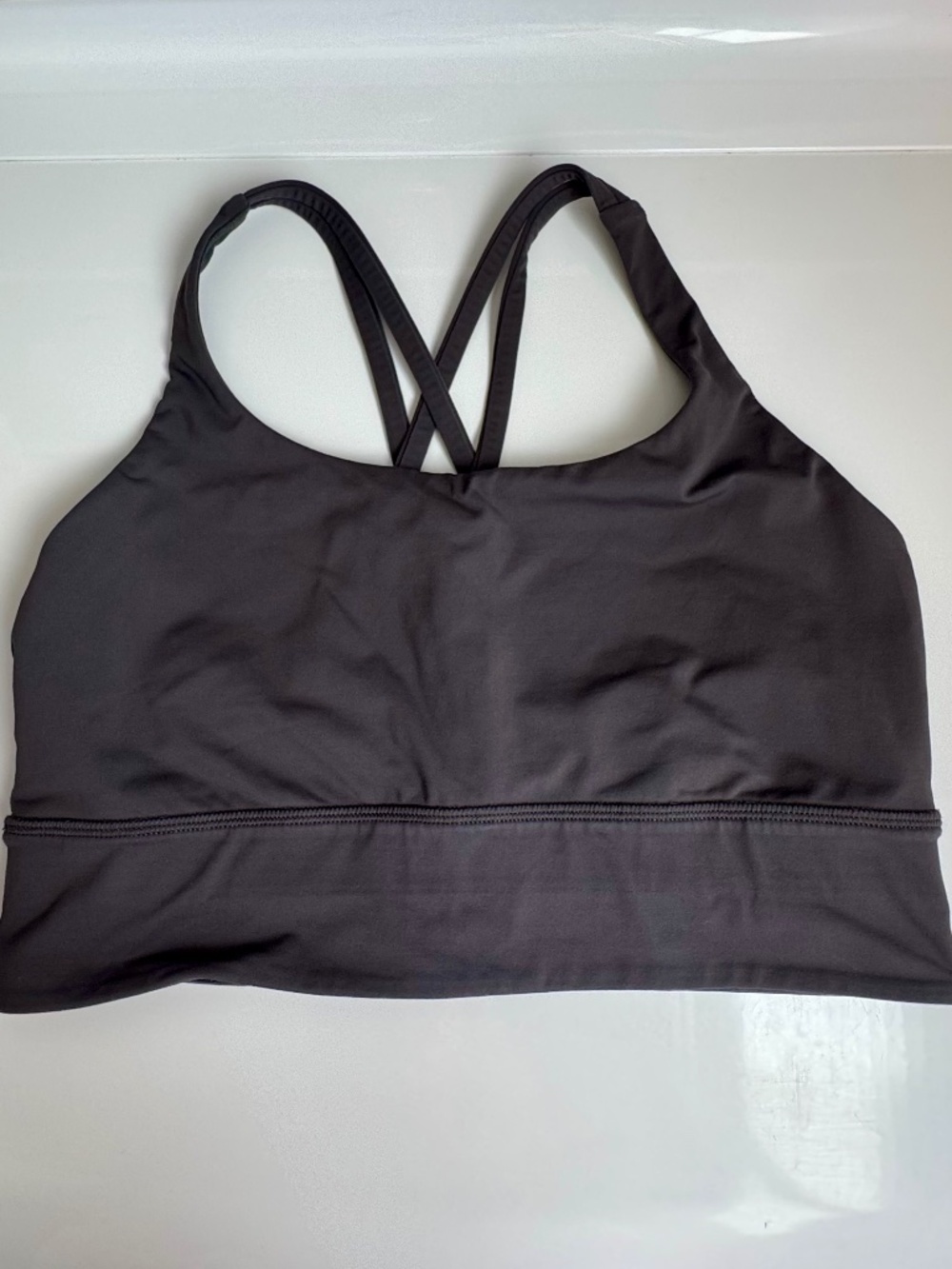 Lululemon Longline Energy Bra - Graphite Grey - 8